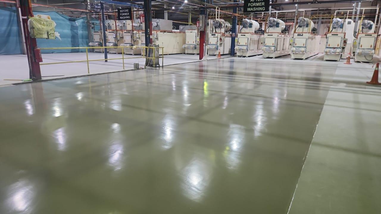 Epoxy Flooring Job At MNC Factory Kulim Conwall Construction