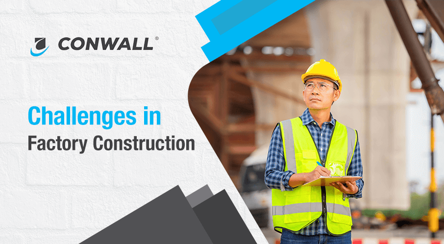 Common challenges in factory construction.