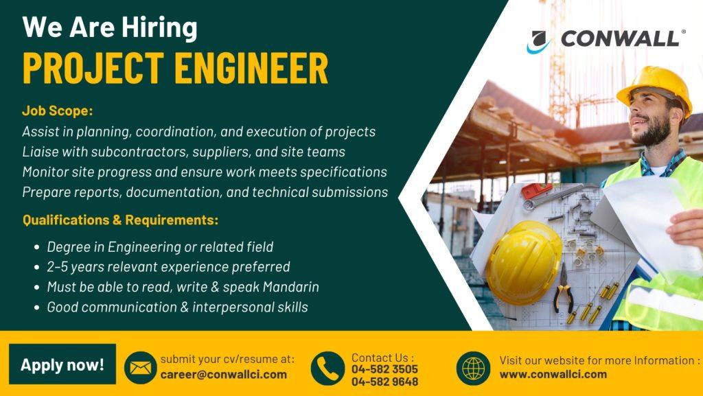 Conwall hiring Project Engineer